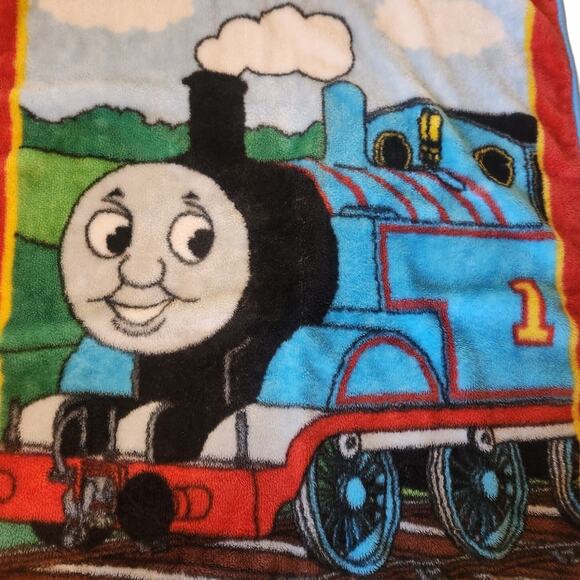 Vintage Thomas the Train Baby Plush Blanket 41x30 - Picture 2 of 3